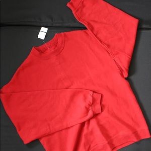 Jerzees Red Crewneck Sweatshirt